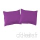 SoulBedroom Violet 100% Coton Paire de Taies d'oreiller/Continental 26" x 26" - 65 x 65 cm - B00G23IMSQ